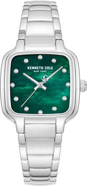 Kenneth Cole New York Classic Mother-of-Pearl & Diamond Bracelet Watch, 28mm x 31.6mm