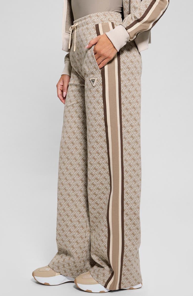 GUESS Jean Logo Straight Leg Drawstring Pants, Alternate, color,