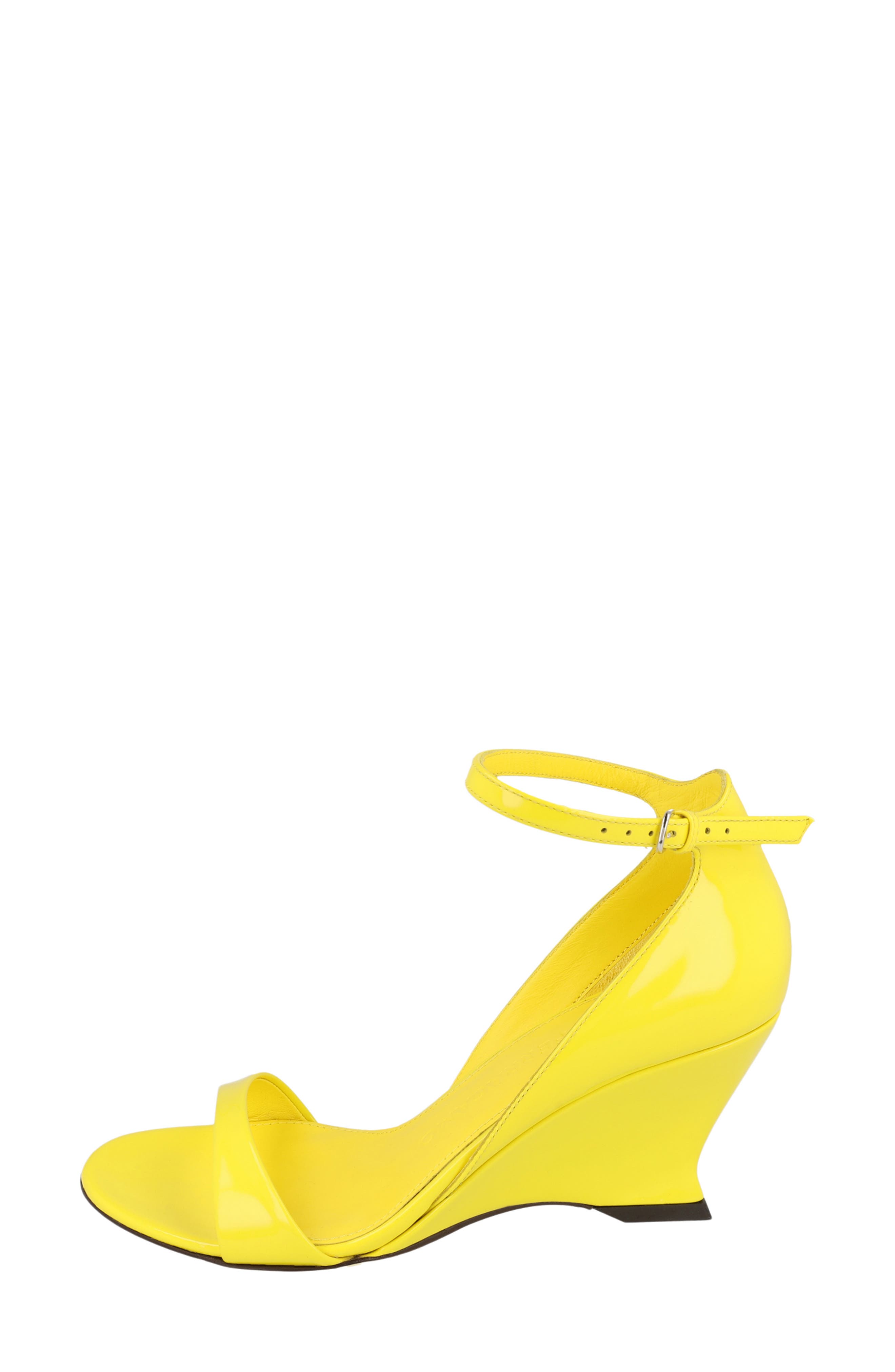FERRAGAMO Wedge Heel Sandal, Alternate, color, Yellow