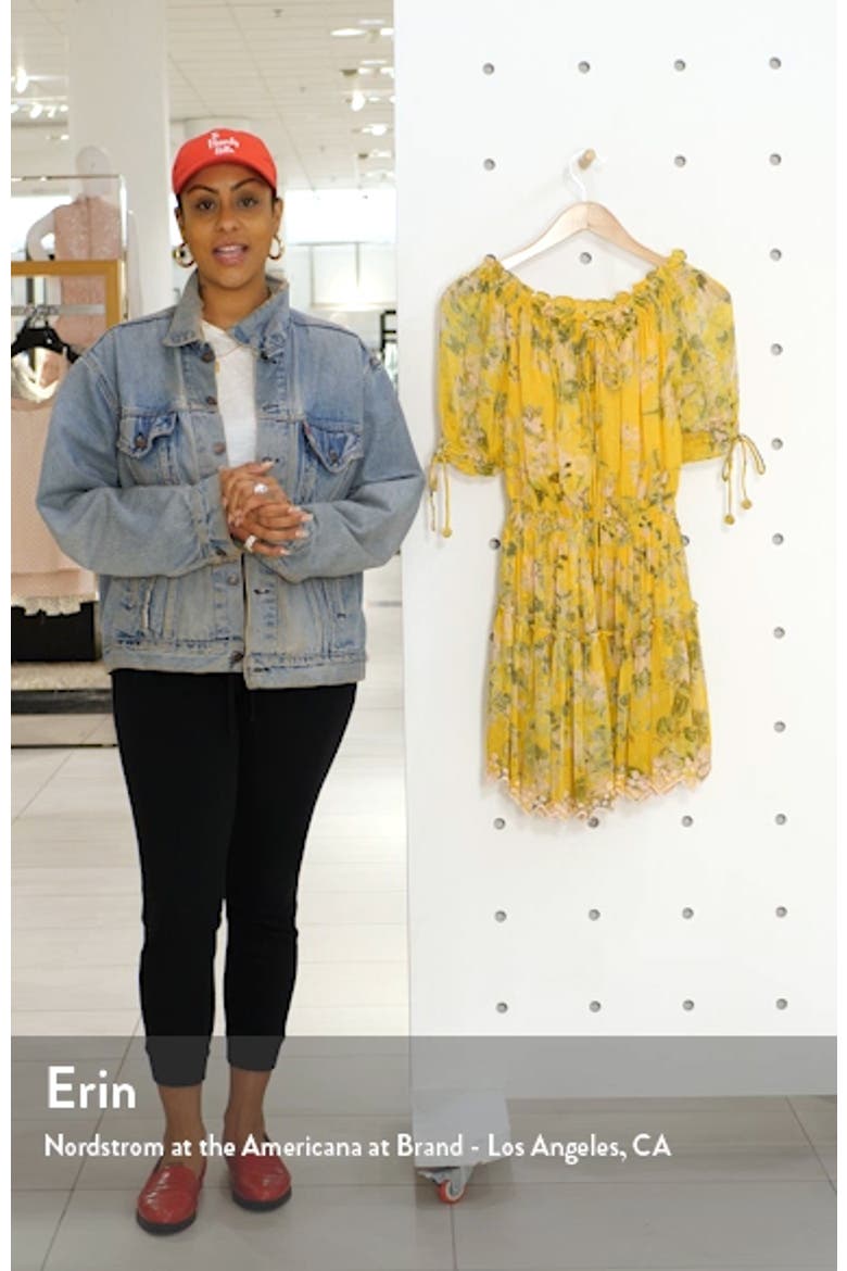 Print Off the Shoulder Cover-Up Dress video