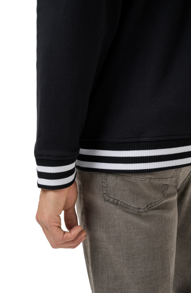 TravisMathew Happier Hour Quarter Zip Top, Alternate, color, Black