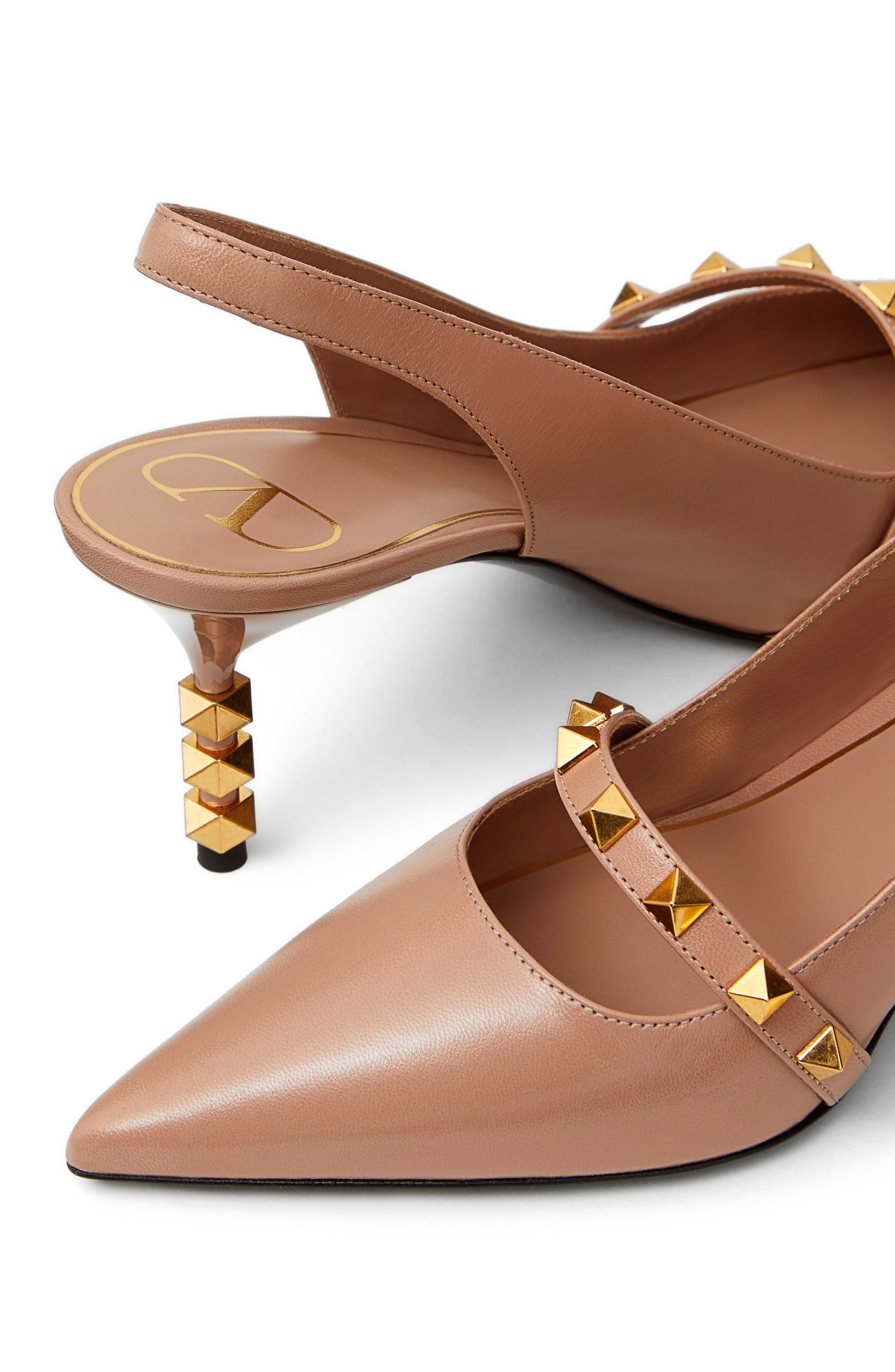 Valentino Garavani Rockstud Slingback Pump, Alternate, color, 