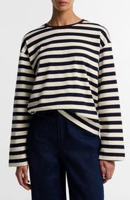 Barbour Woodhouse Striped Long Sleeve Cotton Top