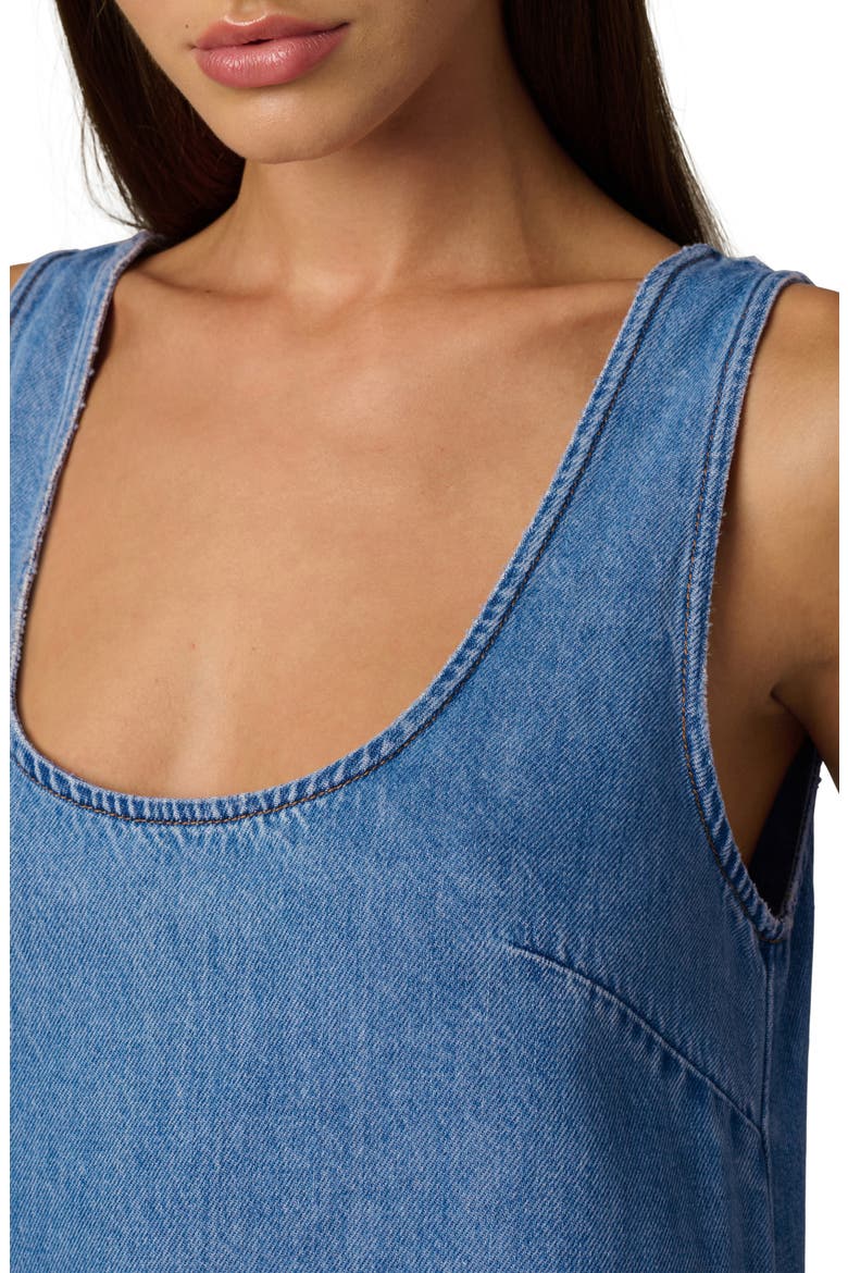 The Scoop Neck Denim Minidress, Alternate, color, NOTABLE