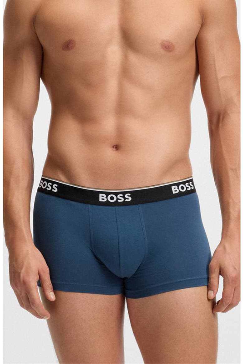 Assorted 3-Pack Power Stretch Cotton Trunks, Alternate, color, BLUE MULTI