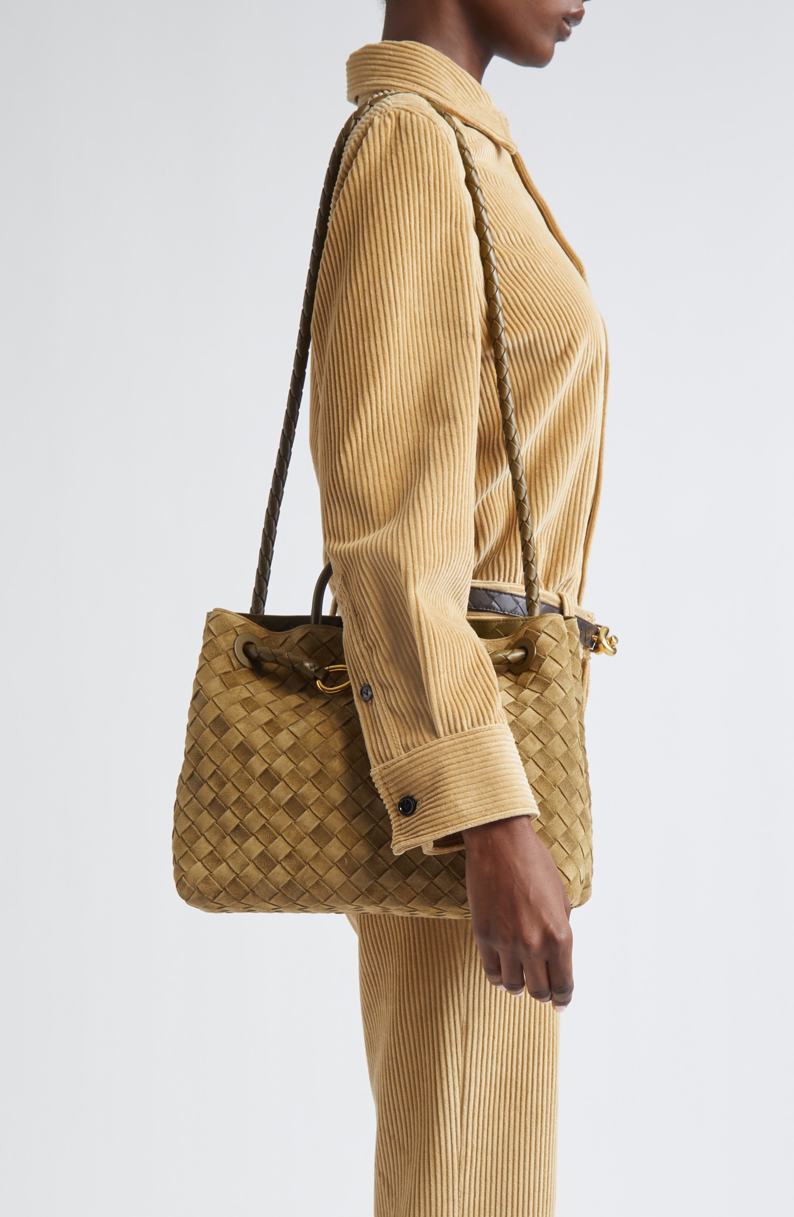 Ciao Ciao Knot Detail Leather Top Handle Bag, Alternate, color, 4184 NOCTURNAL-MUSE BRASS