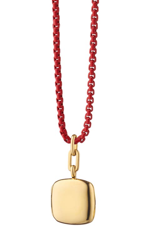 Viv 18k Gold Locket Pendant Necklace