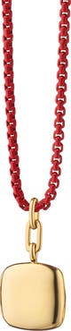 Monica Rich Kosann Viv 18k Gold Locket Pendant Necklace
