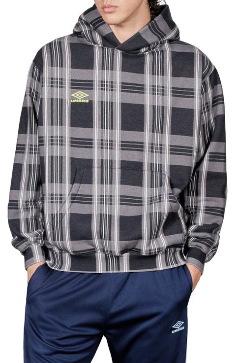 x Umbro Spine Plaid Pullover Hoodie