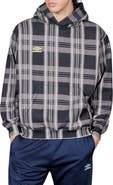 PLEASURES x Umbro Spine Plaid Pullover Hoodie