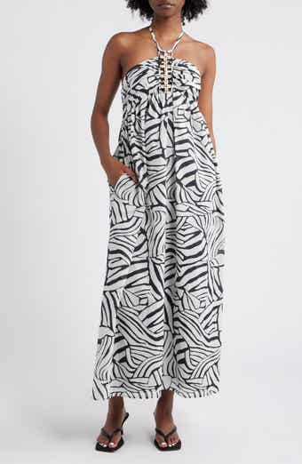 Rails Palazzo Printed Halter Midi Dress