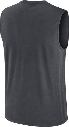 Men's Nike Charcoal Detroit Lions Primetime Legend Performance Muscle Tank Top