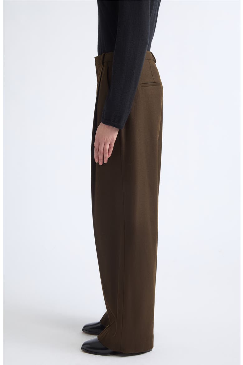 Camille Mid Rise Wide Leg Trousers, Alternate, color, PINEWOOD