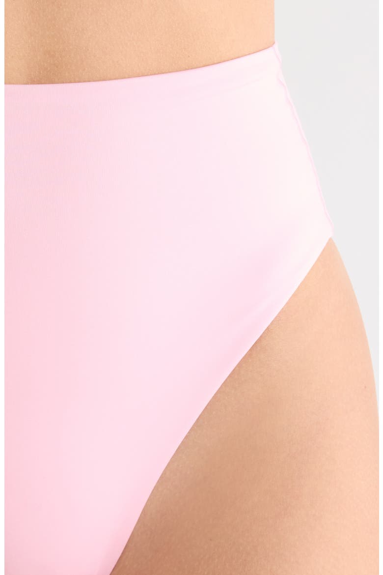 Hi Hi High Waist Bikini Bottoms, Alternate, color, DELIGHT LIGHT PINK