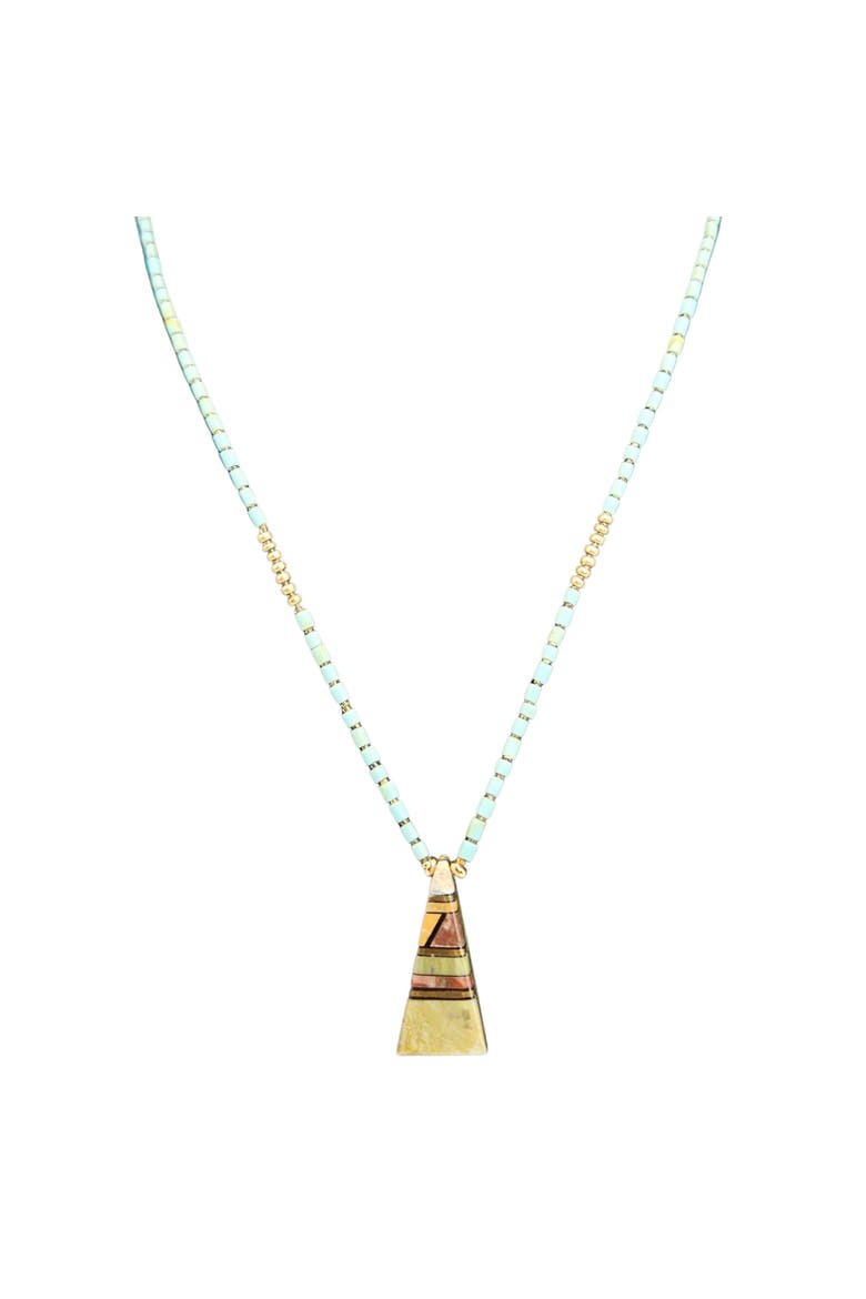 Vintage Santo Domingo-3 Necklace, Main, color, Blue