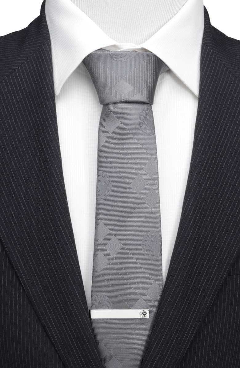 Cufflinks, Inc. x Game of Thrones Targaryen Dragon Plaid Silk Tie, Alternate, color,