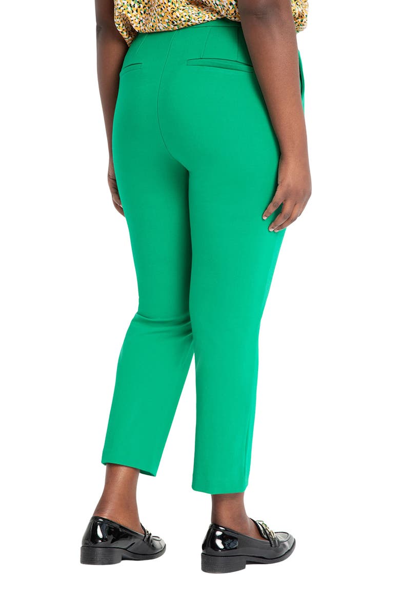 9-to-5 Ankle Stretch Straight Leg Pants, Alternate, color, VIVID EMERALD