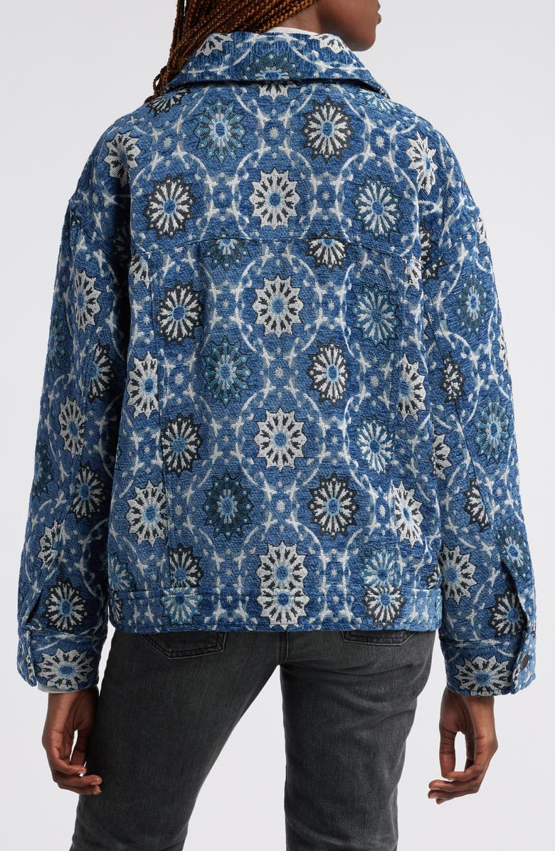 Treasure & Bond Tapestry Jacquard Trucker Jacket, Alternate, color, 