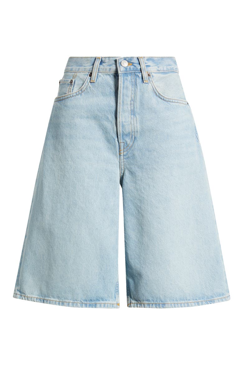 Denim Bermuda Shorts, Alternate, color, BLUE