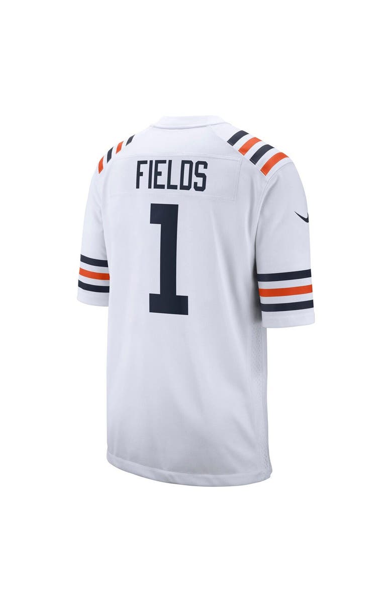Nike Men's Nike Justin Fields White Chicago Bears Alternate Game Jersey, Alternate, color,