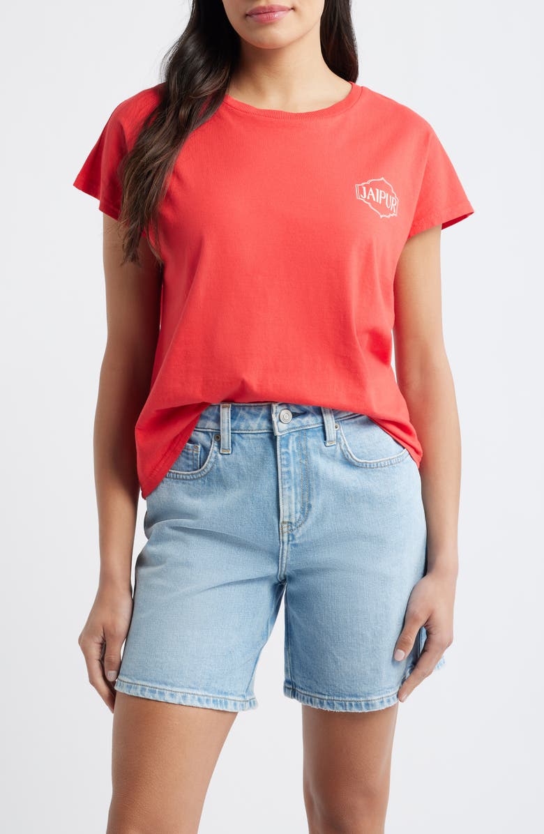 CITY BLUES Graphic T-Shirt, Main, color, Red