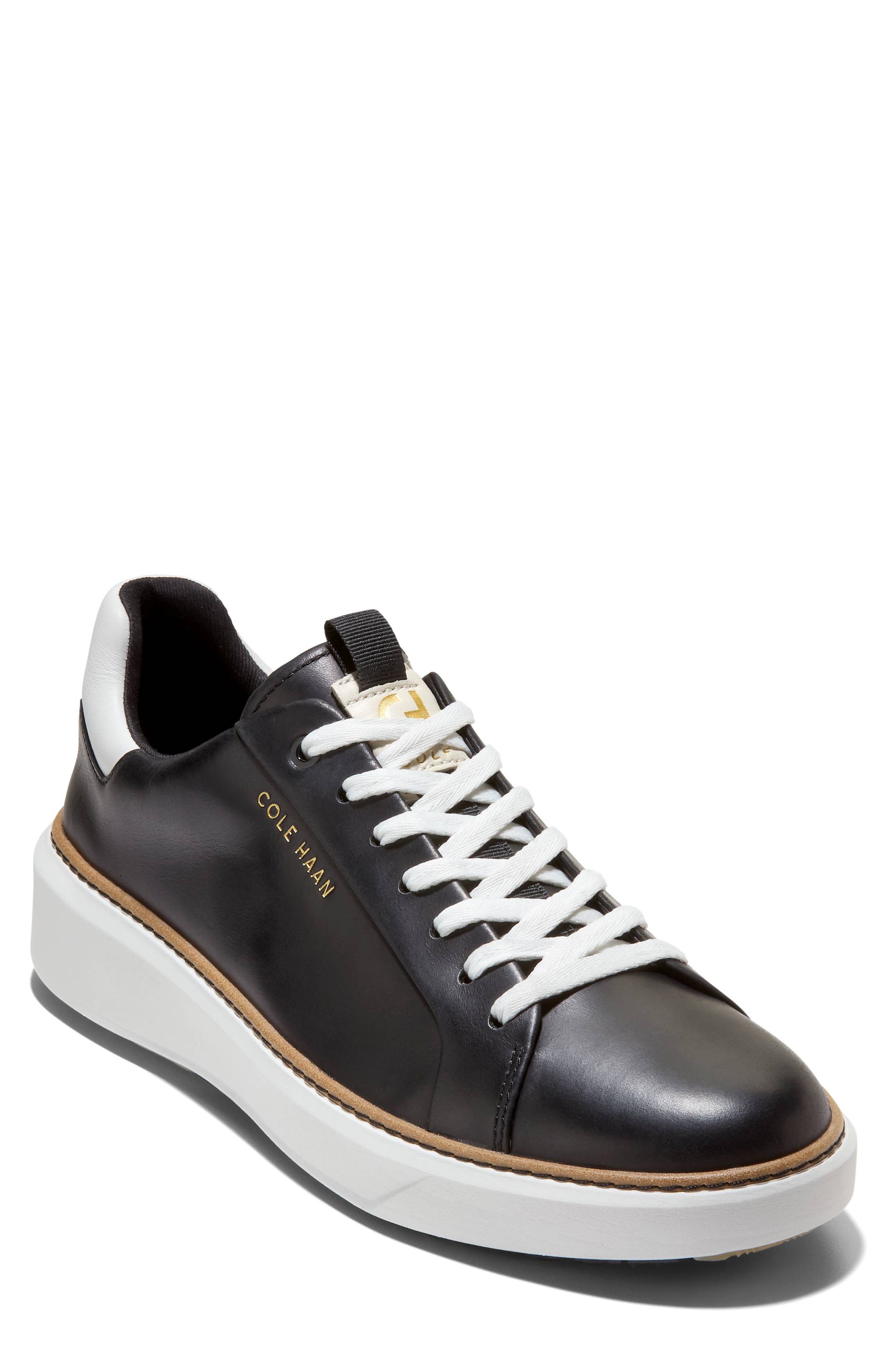Cole Haan GrandPro Topspin Waterproof Golf Shoe, Main, color, Black / Woodbury / White