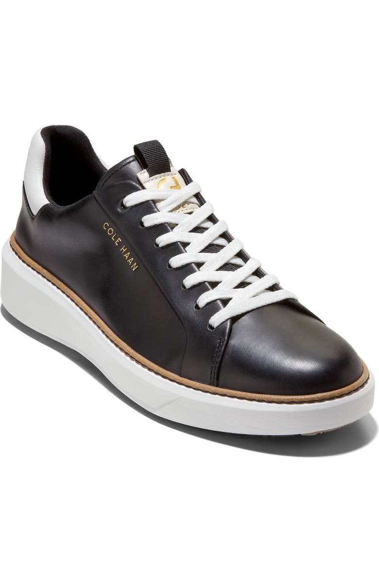 Cole Haan GrandPro Topspin Waterproof Golf Shoe, Main, color, Black / Woodbury / White