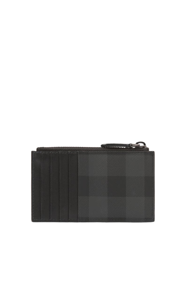 Burberry Check Zip Card Case, Alternate, color, 