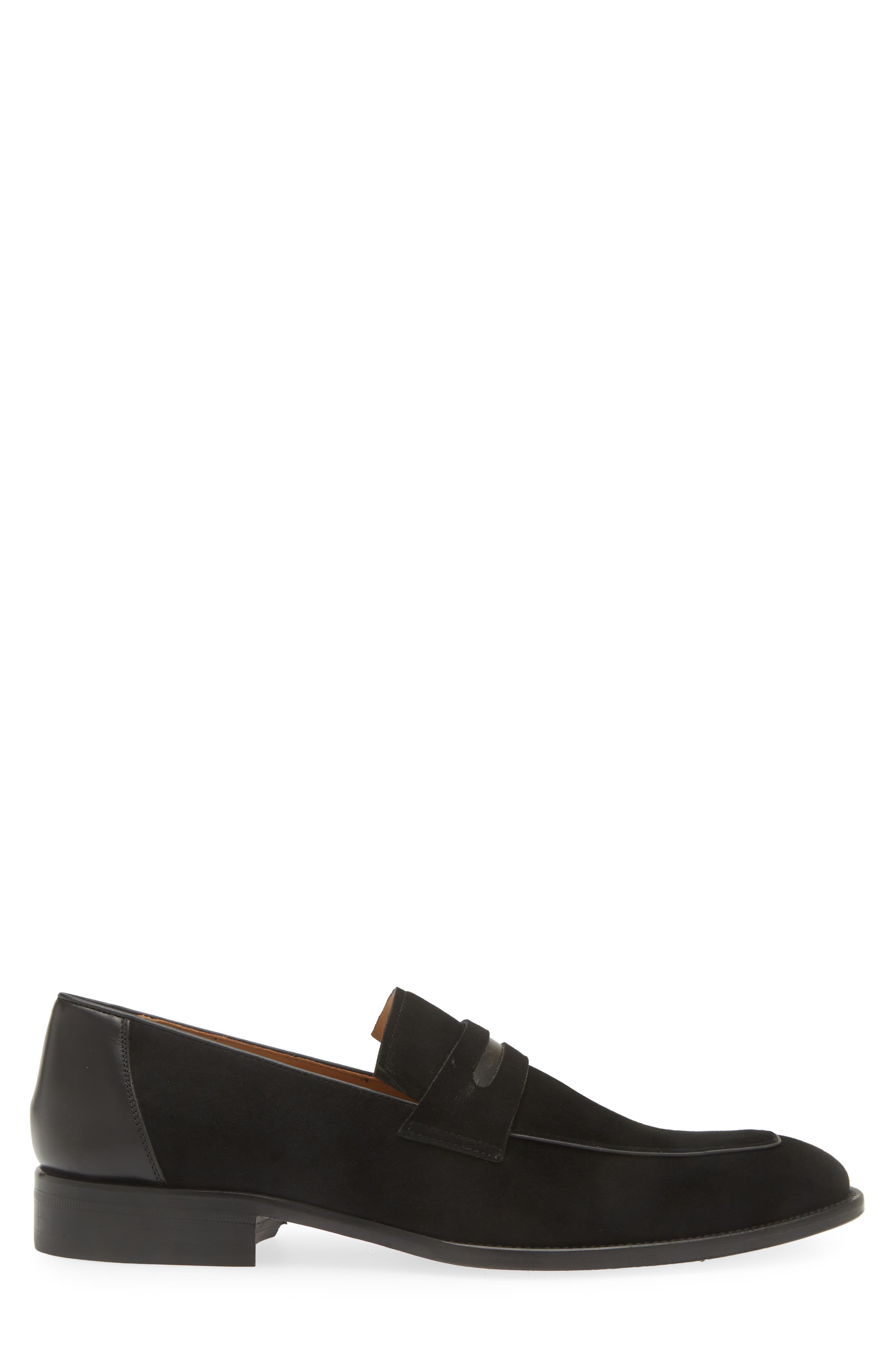 Mezlan Galeno Penny Loafer, Alternate, color, Black