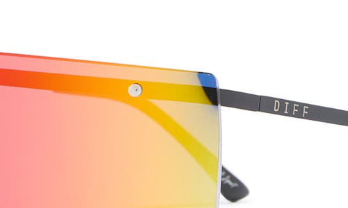 Diff Grandslam 149mm Rainbow Mirrored Shield Sunglasses In Multi