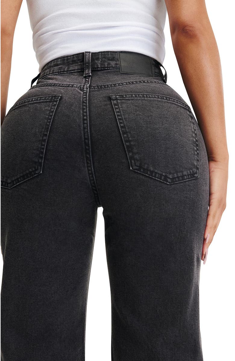 Cotton On Women's Curvy Stretch Straight Jean, Alternate, color, Slate Black