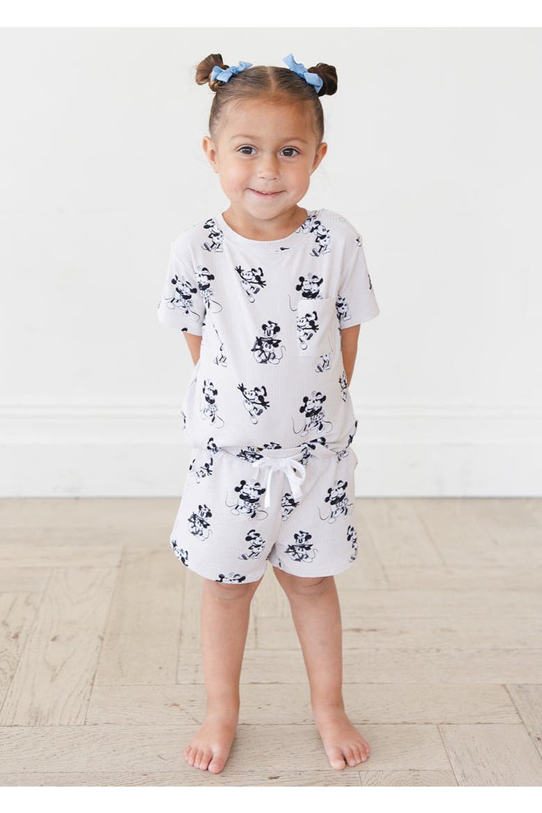 Steamboat Willie T-Shirt & Shorts Set, Alternate, color, Beige