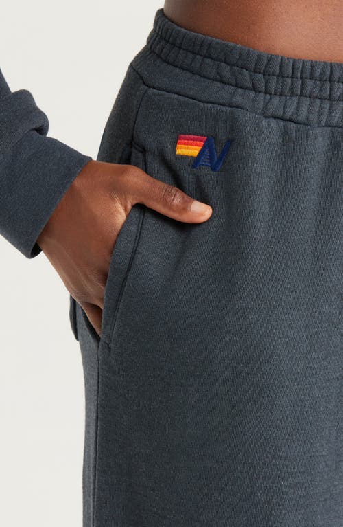 Aviator Nation Rugby Stitch Wide Leg Sweatpants