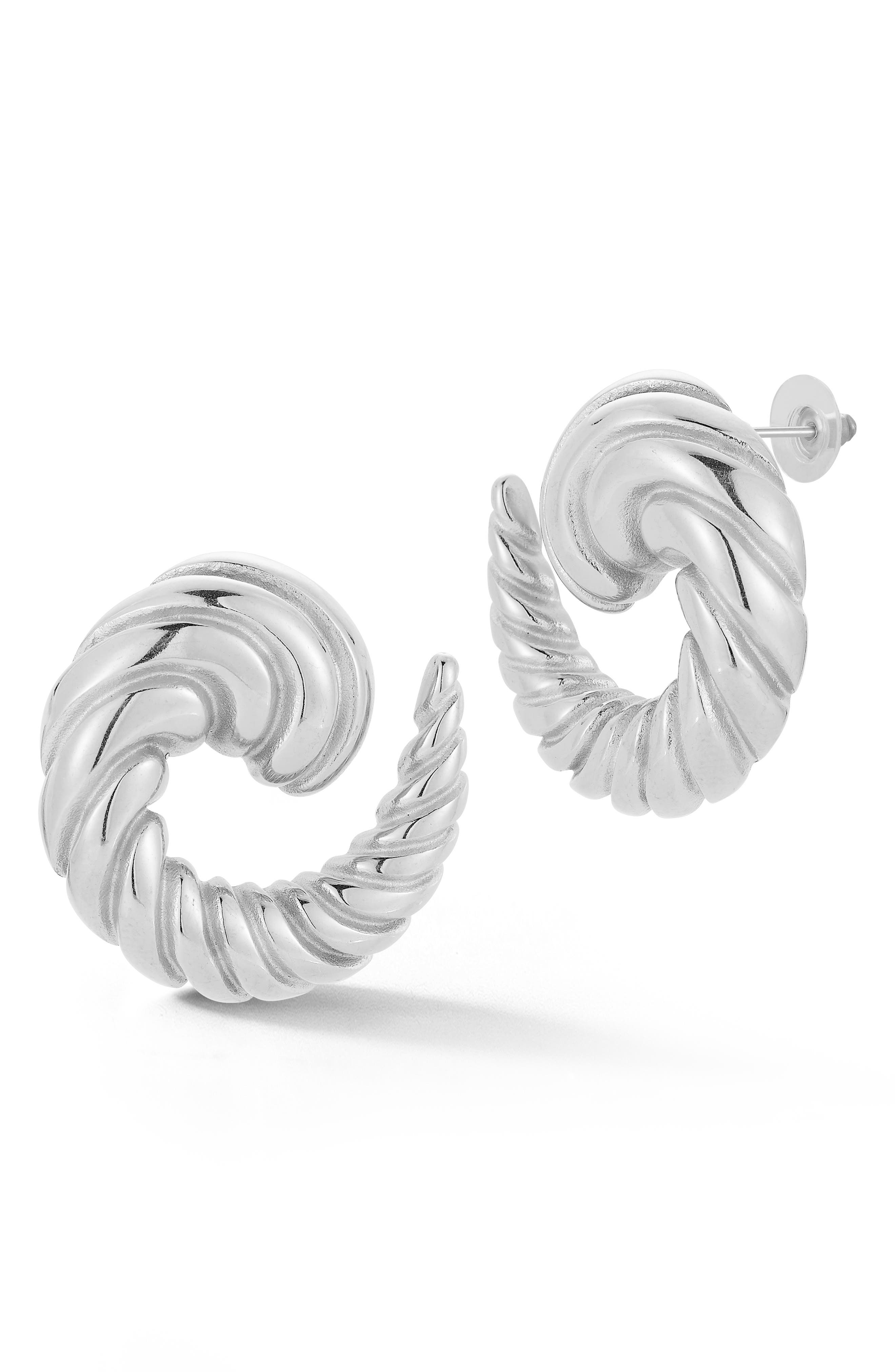 Swirl Stud Earrings