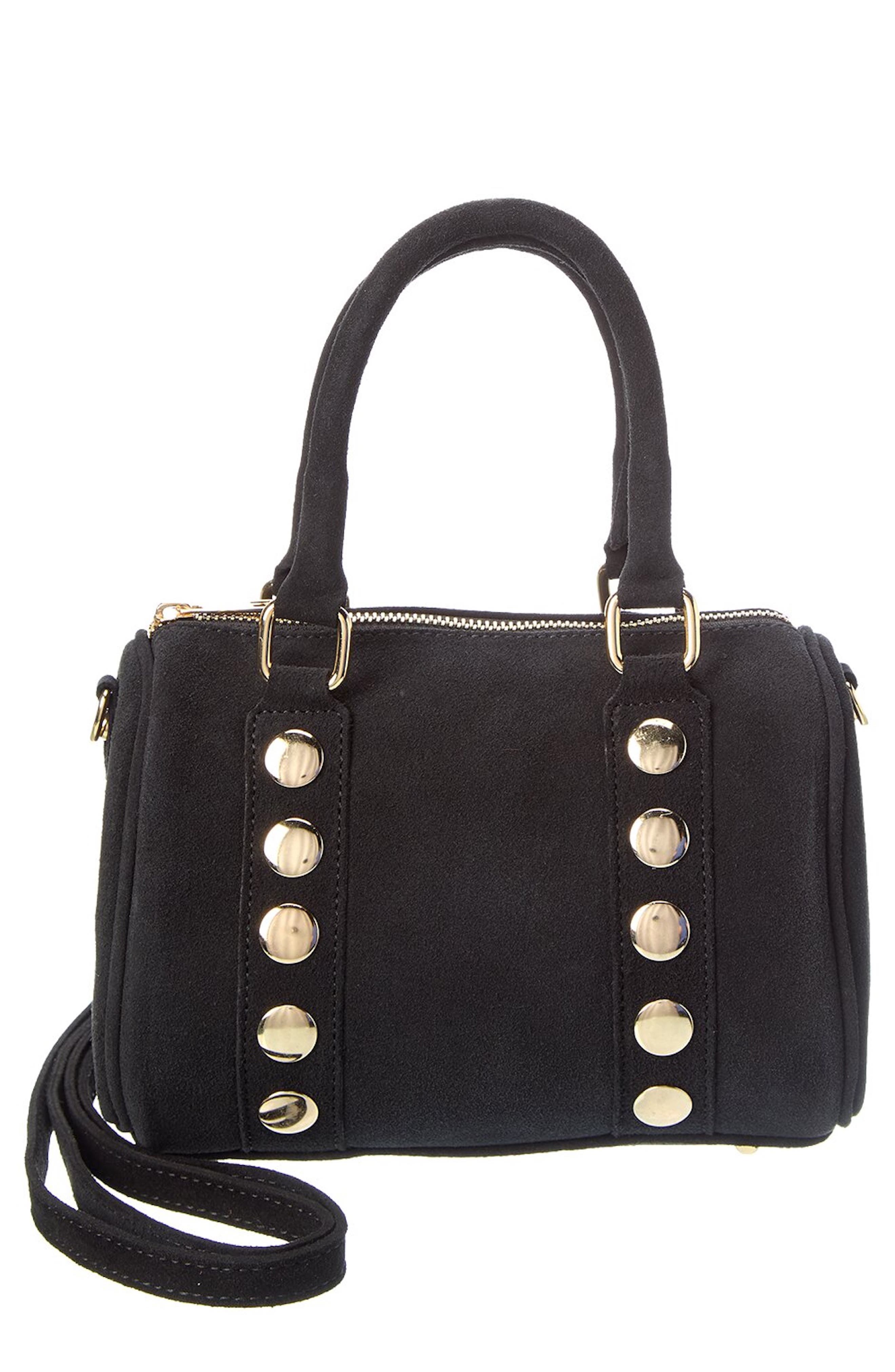 Persaman New York Gabriela Studded Shoulder Bag, Main, color, Black