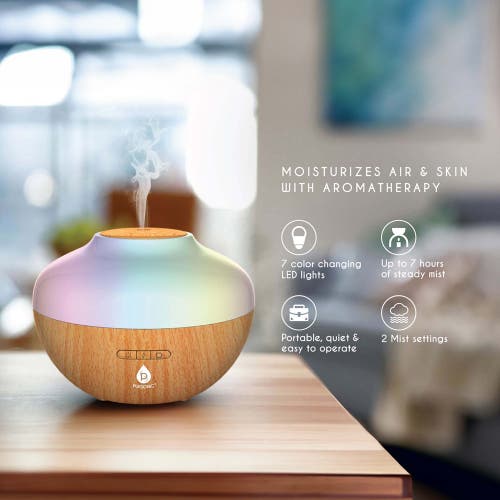 Pursonic Sunset Projector Table Lamp & Essential Oil Aroma Diffuser Bundle
