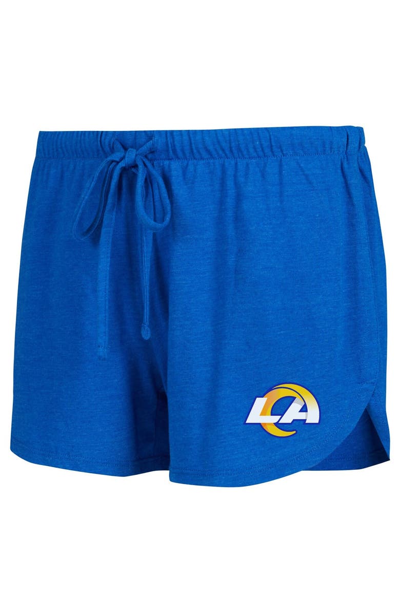 CONCEPTS SPORT Women's Concepts Sport Royal/Gold Los Angeles Rams Raglan Long Sleeve T-Shirt & Shorts Lounge Set, Alternate, color, Royal