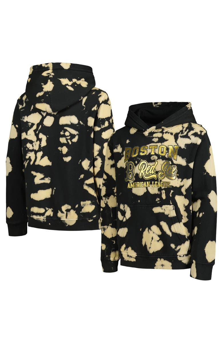 Outerstuff Youth Black Boston Red Sox Heart of Gold Pullover Hoodie, Main, color, Black