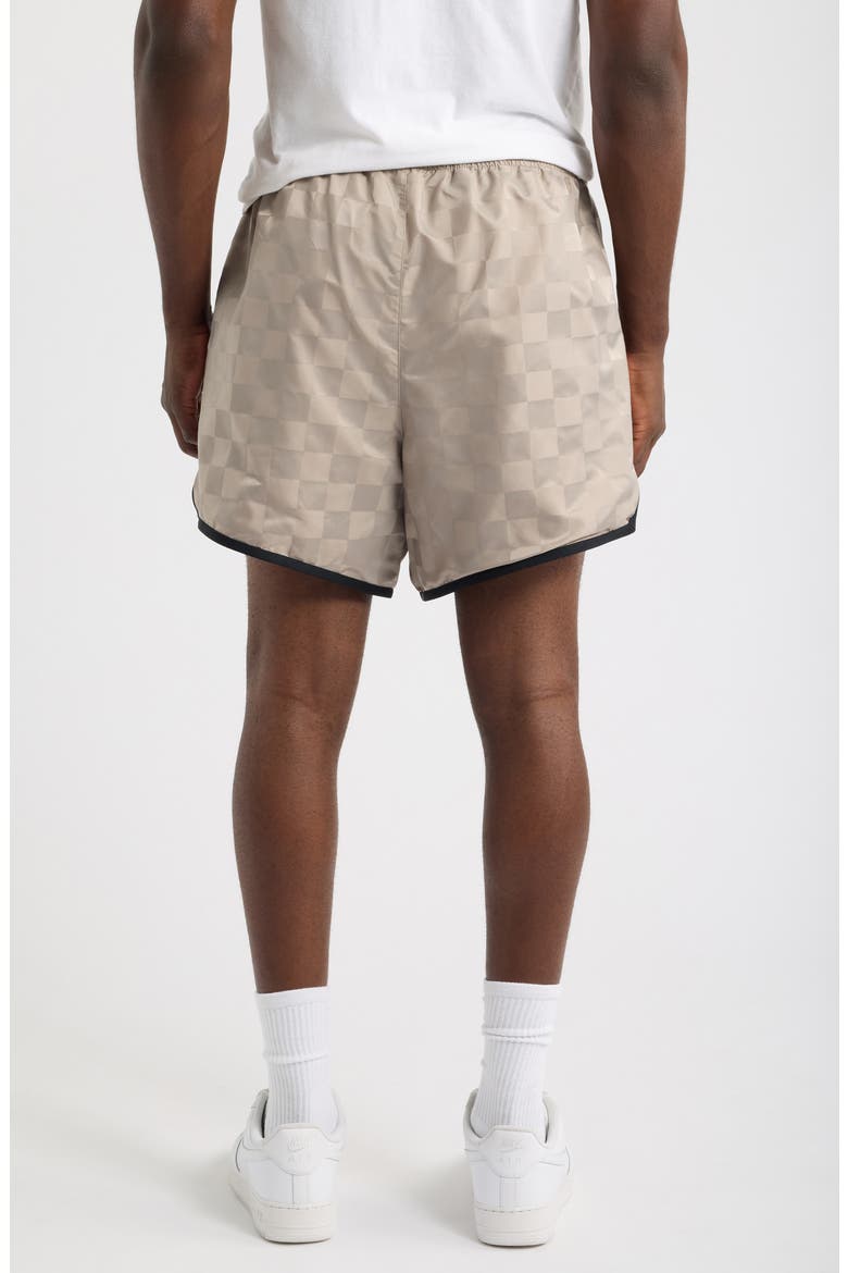 Checkered Gym Shorts, Alternate, color, SEAL
