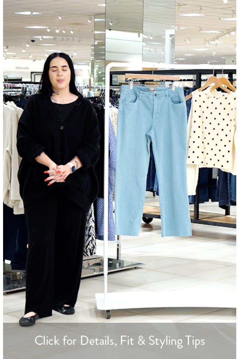 Kelsey Fab Ab Raw Hem Ankle Flare Jeans video