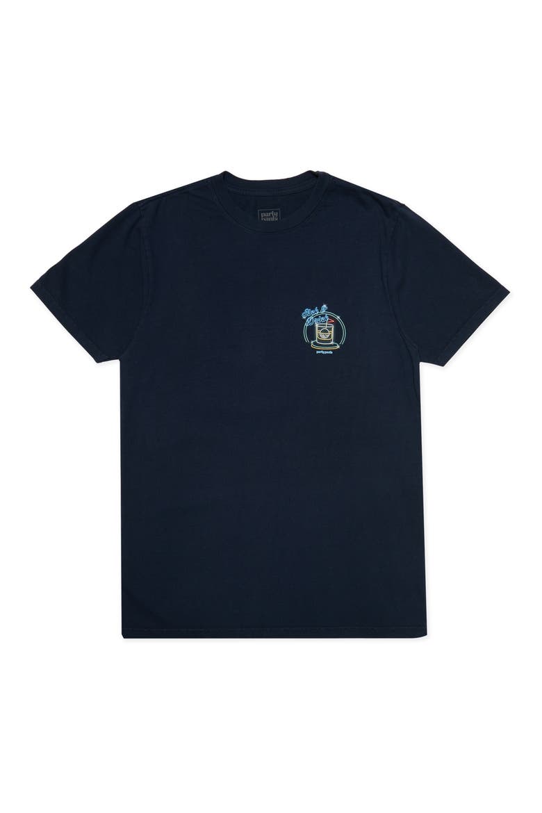 Sink n Drink Graphic T-shirt, Main, color, NAVY BLUE