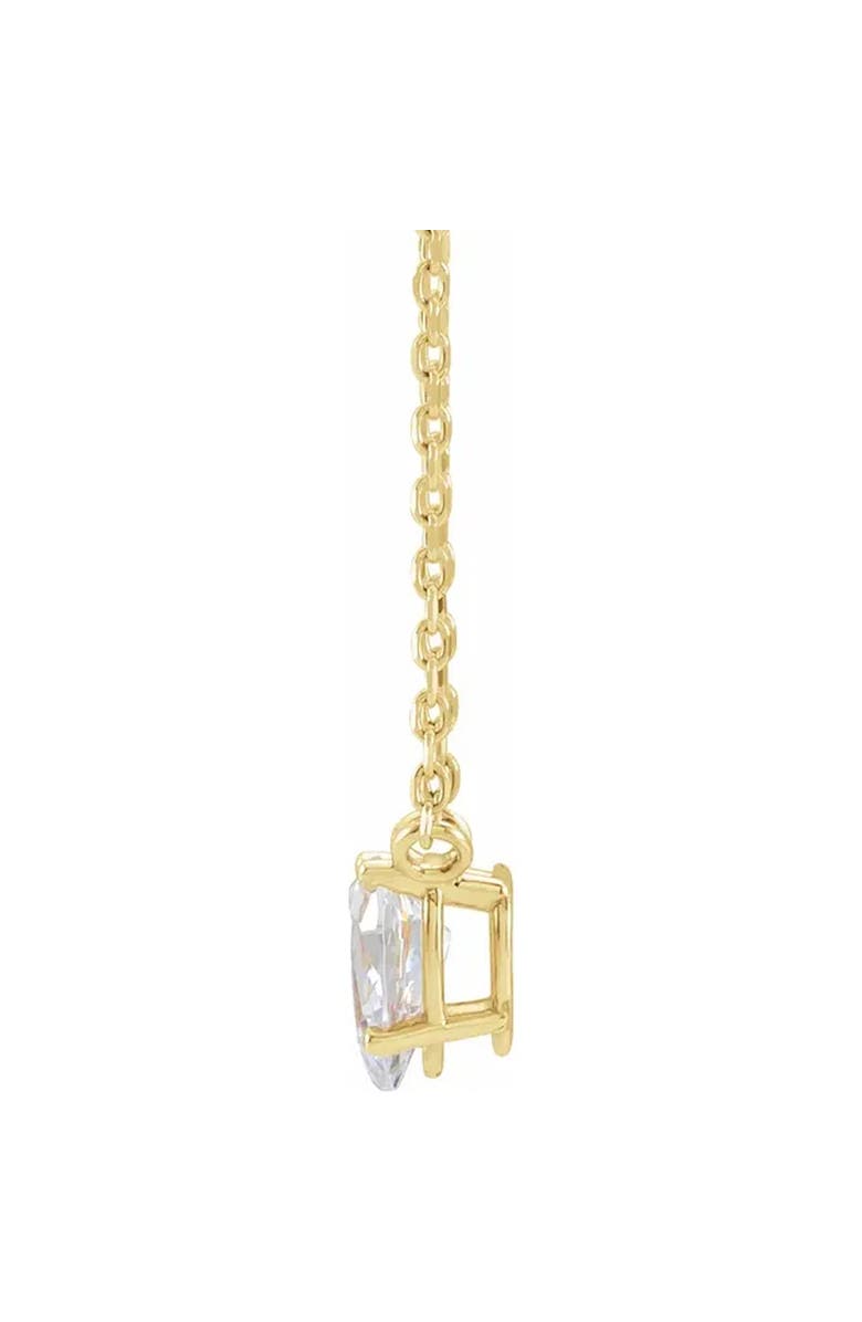 Bliss Diamond 1Ct Pear Shape Diamond Solitaire Floating Pendant Gold Necklace Lab Grown, Alternate, color,
