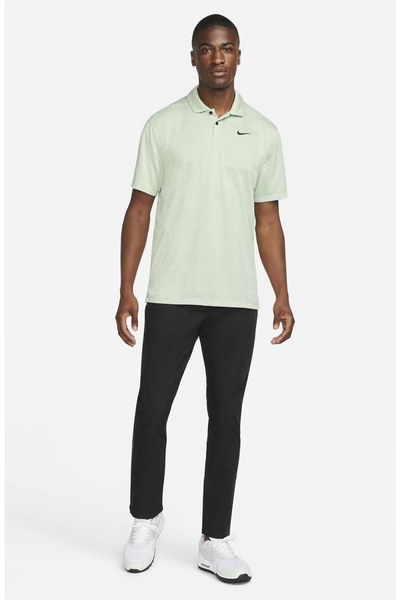 Dri-FIT Vapor Plaid Golf Polo, Alternate, color, SEAFOAM/ BLACK