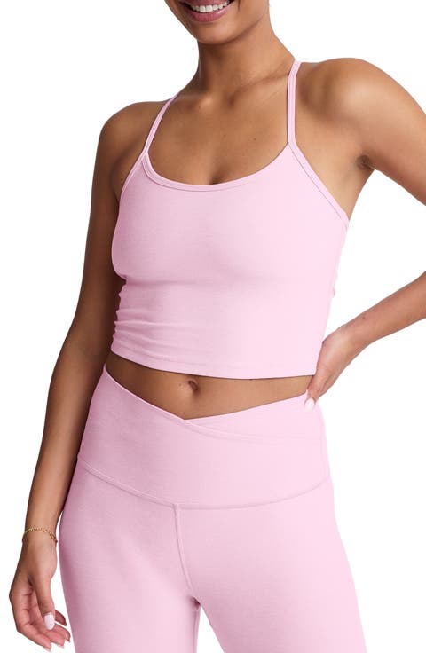 Space Dye Slim Racerback Crop Tank (Regular & Plus)