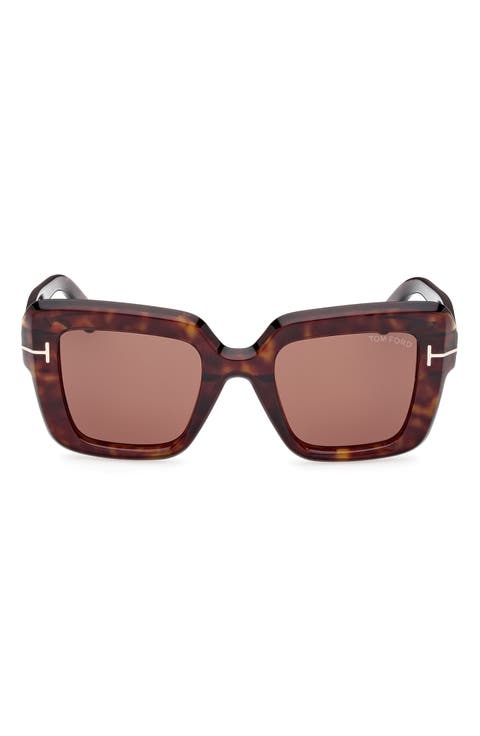 52mm Square Sunglasses