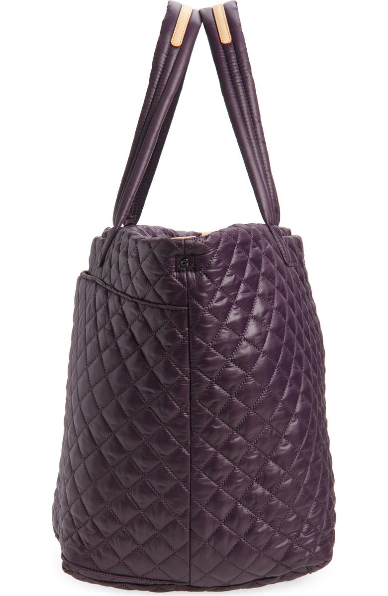 MZ Wallace Large Metro Deluxe Quilted Tote, Alternate, color, Raisin