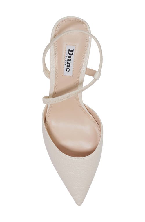 Dune London Citrus Pointed Toe Pump In Ecru