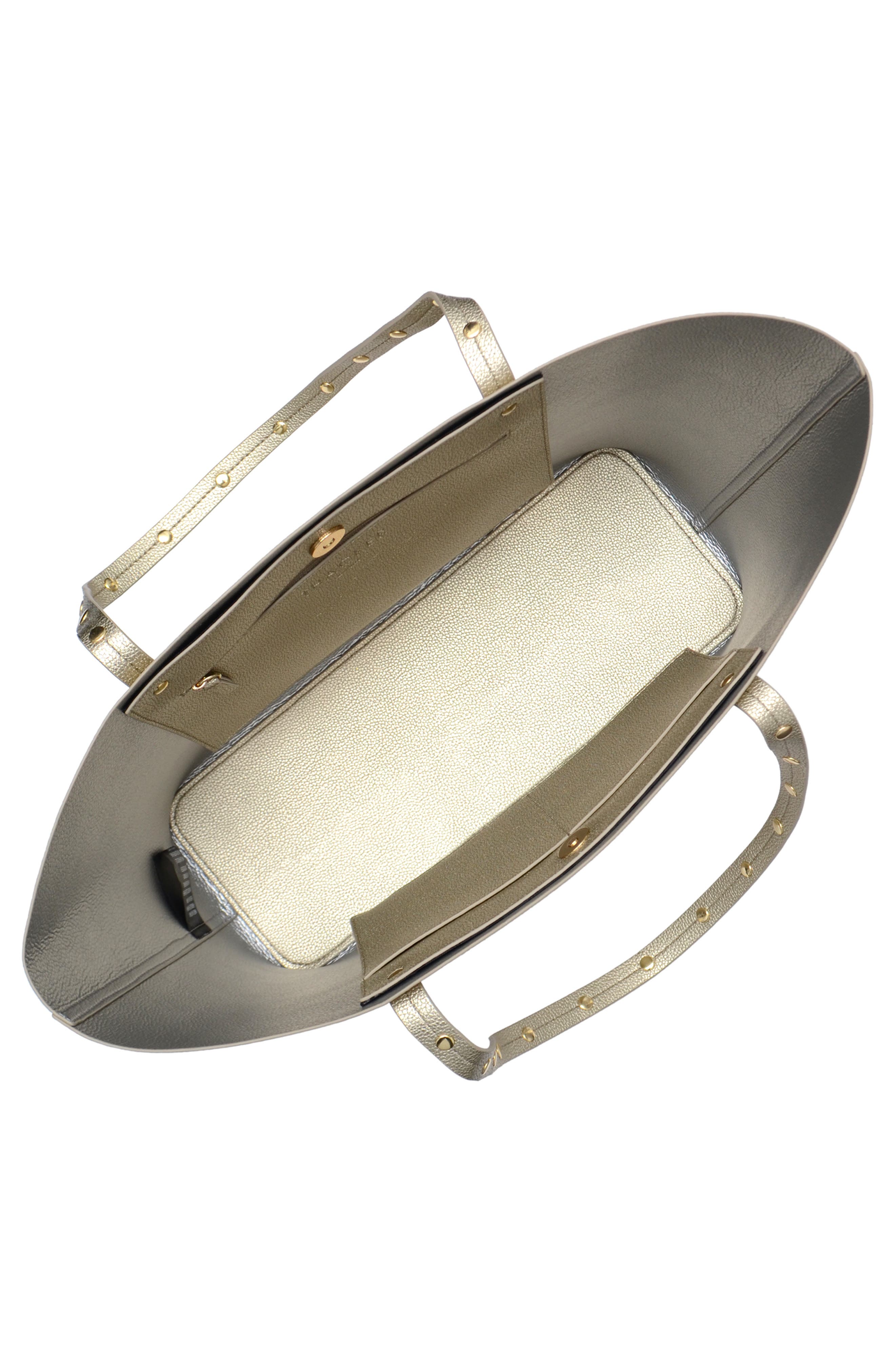 Thacker Fran Stud Leather Tote, Alternate, color, 