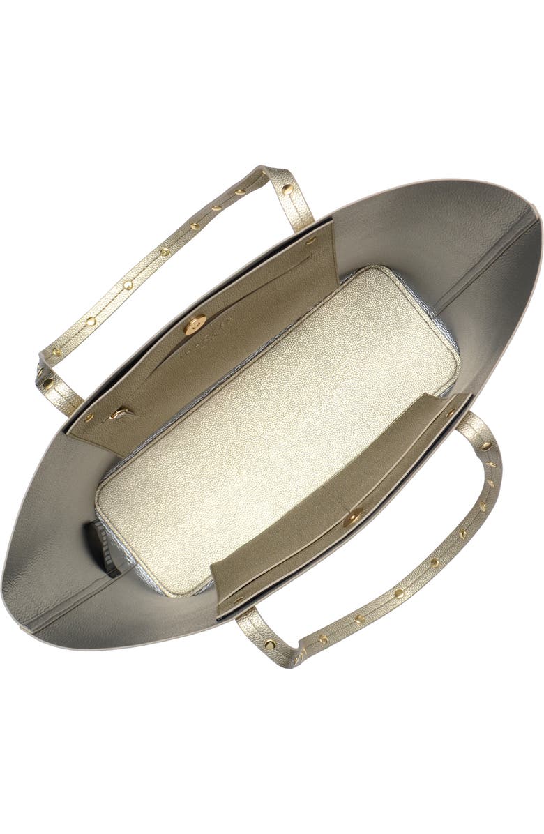 Thacker Fran Stud Leather Tote, Alternate, color,