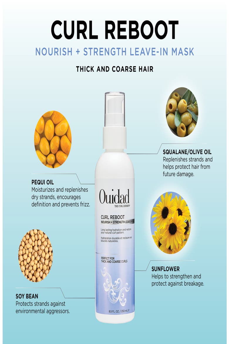 Curl Reboot Nourish + Strength Leave-in Mask for Thick & Coarse Hair, Alternate, color, NO COLOR